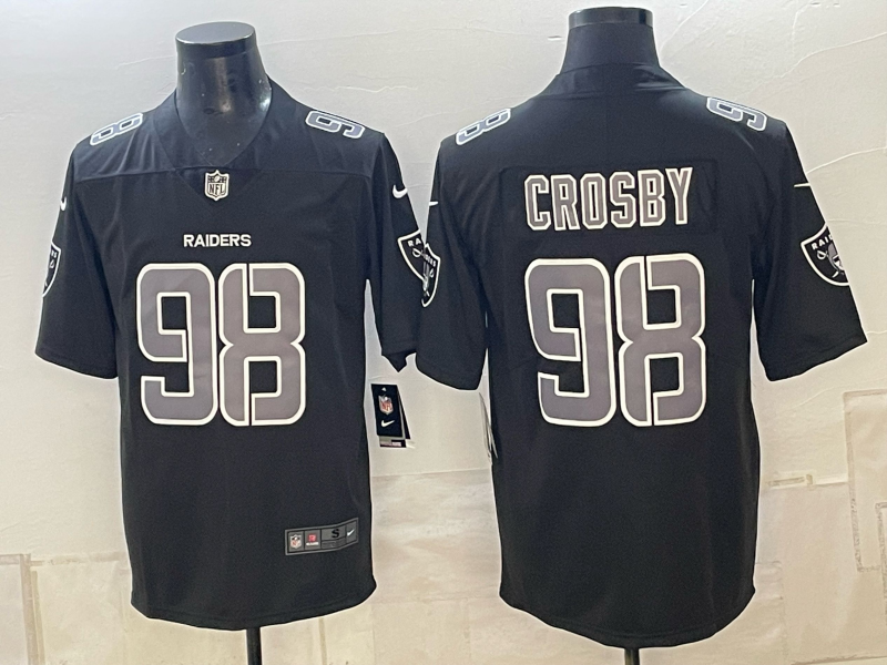 Men 2026 Oakland Raiders #98 Crosby Black Nike Limited NFL Jersey 1015005